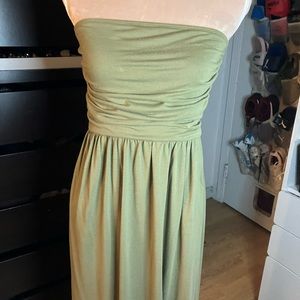 Strapless maxi dress